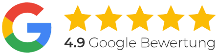 4.9 Google Bewertung